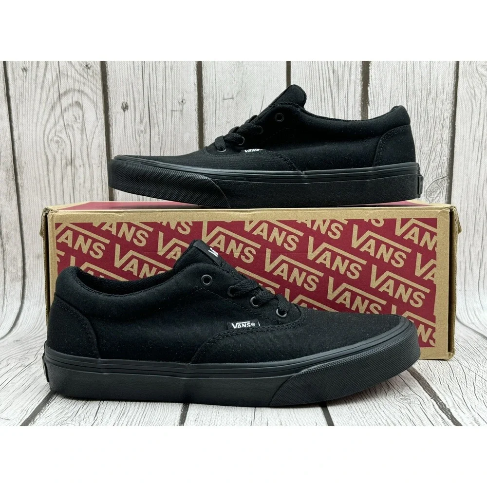 Vans‎ Doheny Triple Black Skate Shoes Youth Size 2.5Y VN0A3MWA186 New
